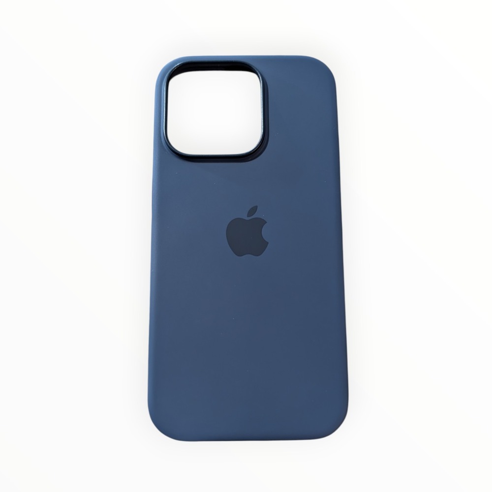 R1-Poly Apple Silicone Soft Magsafe Case for Apple iPhone‎ 16 Pro Denim Blue